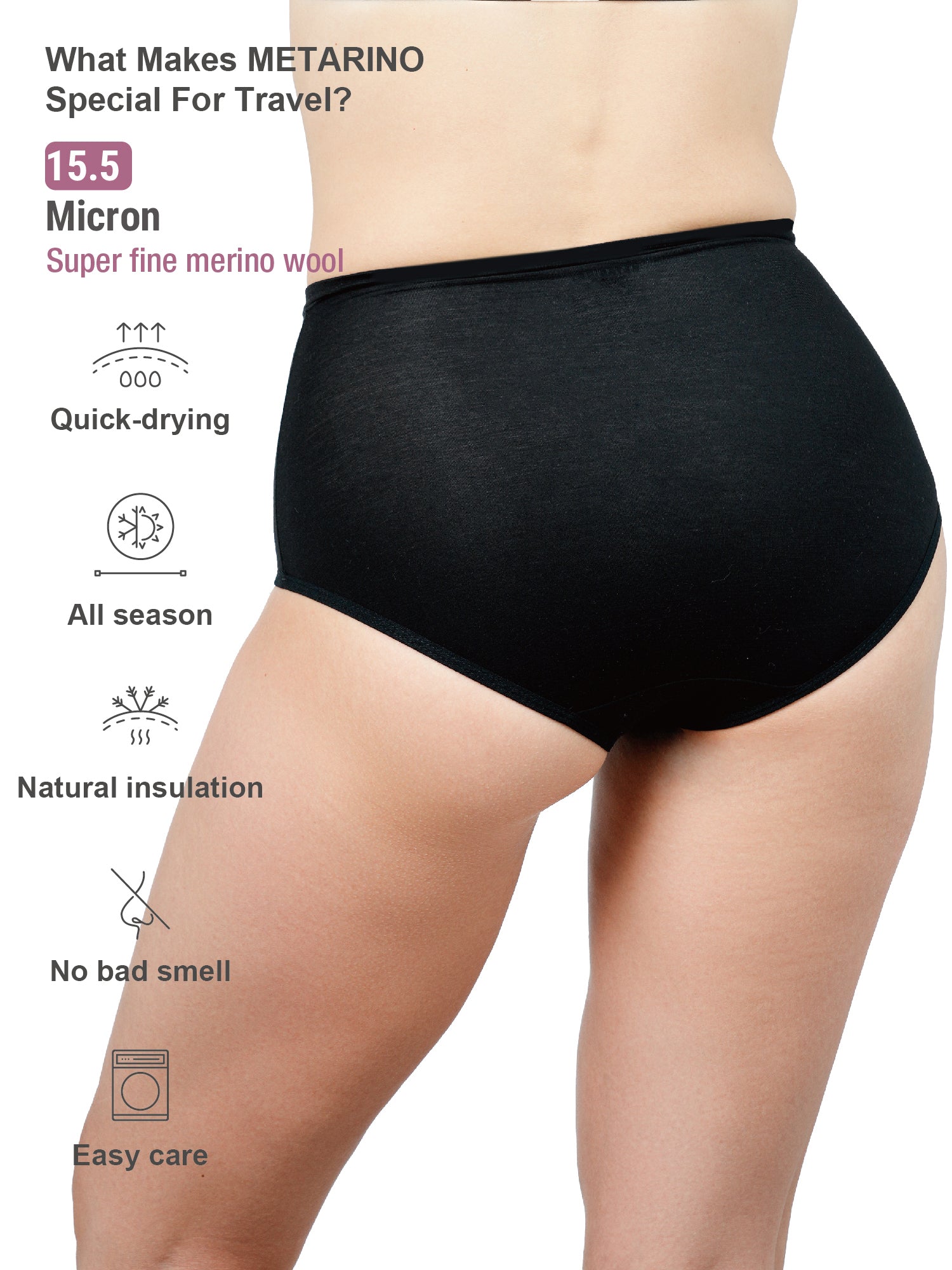 METARINO Women's Athletic Underwear Panties