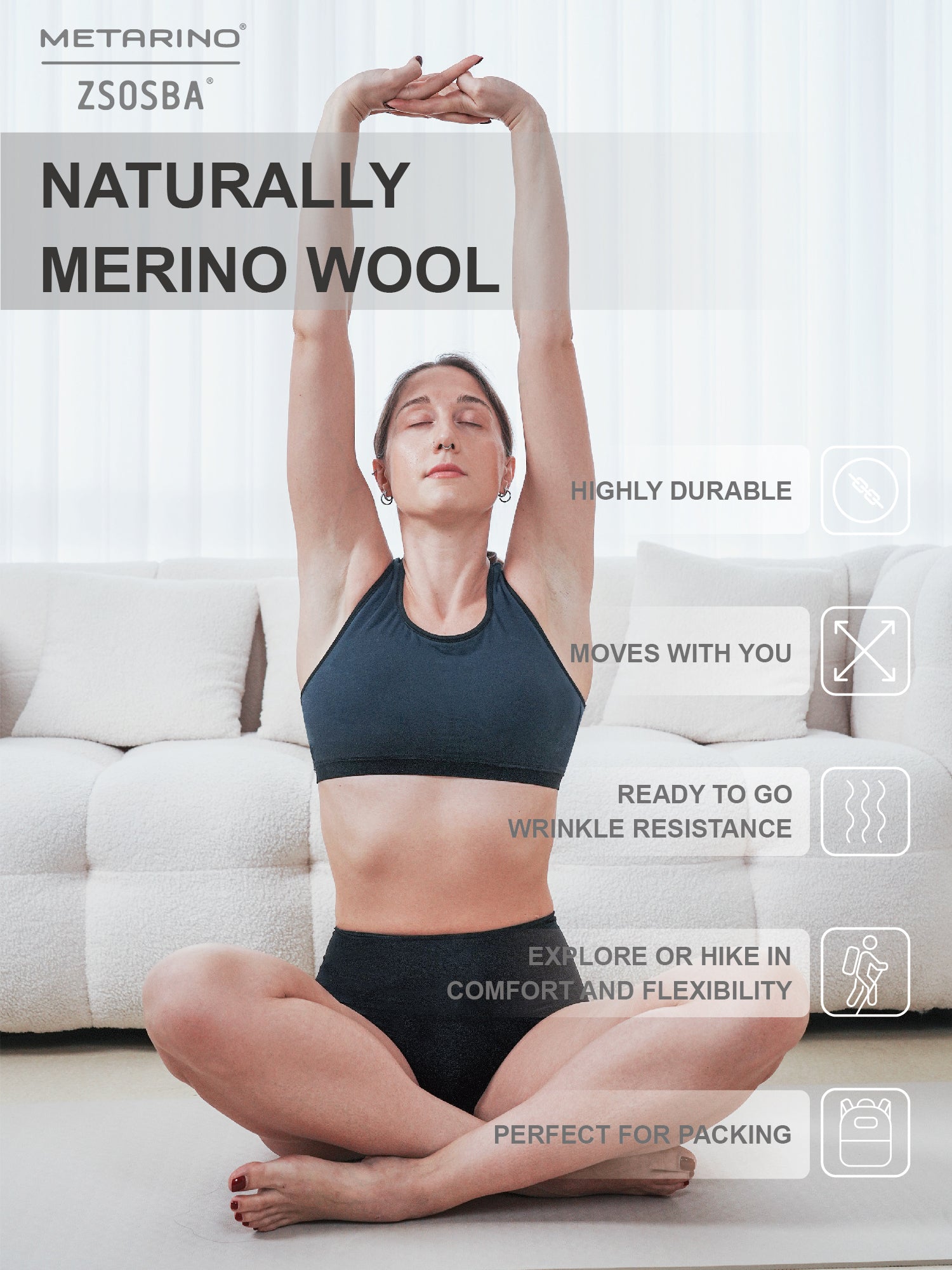 METARINO Women's Athletic Underwear Panties
